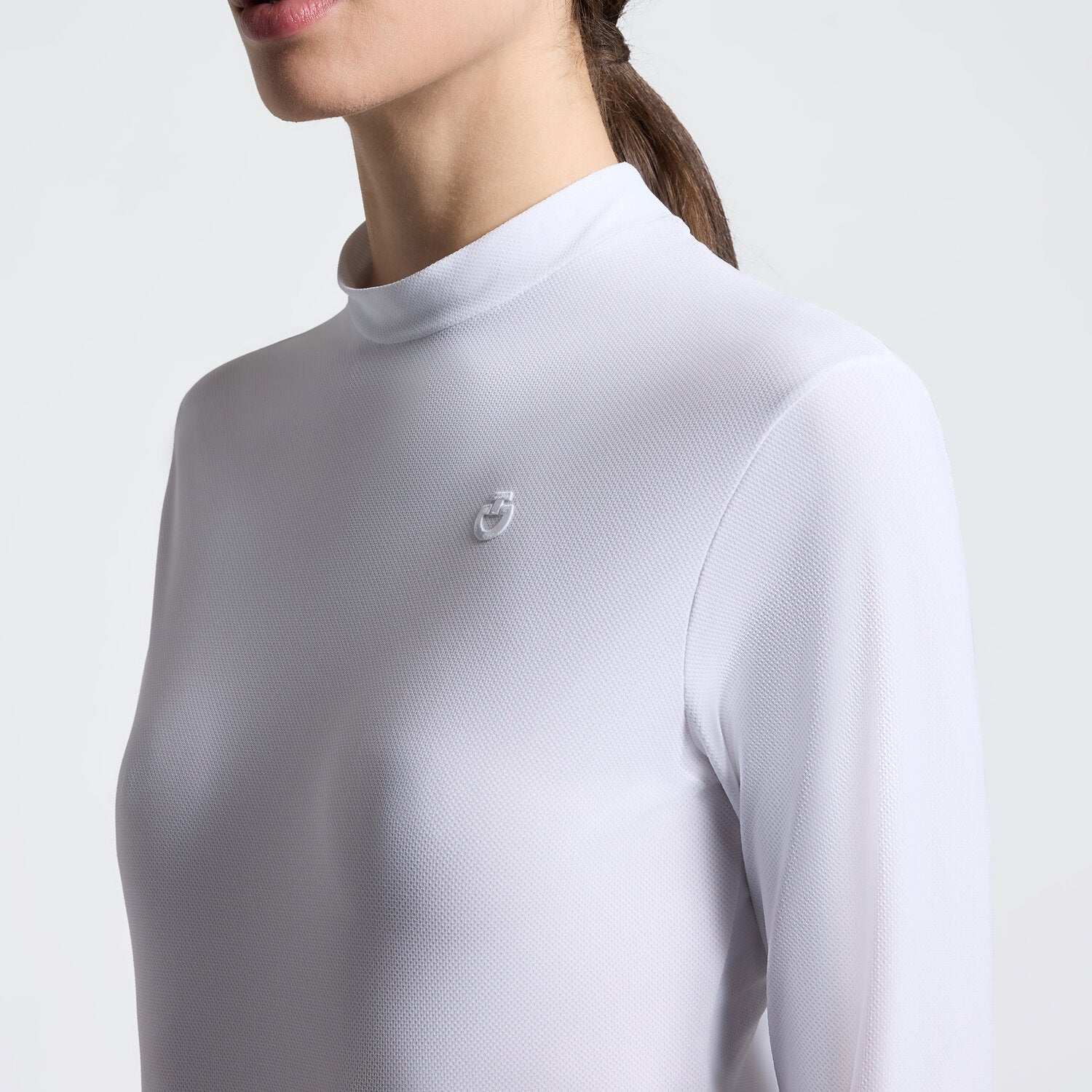 Cavalleria Toscana Damen T-Shirt Jersey – Weiß
