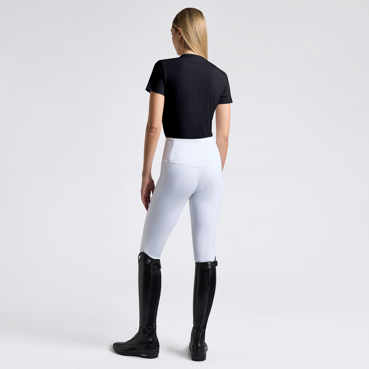 Cavalleria Toscana Damen T-Shirt Basic Navy Rückansicht