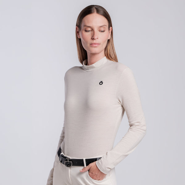 Cavalleria Toscana Damen Wollshirt Rainy Day Rückansicht