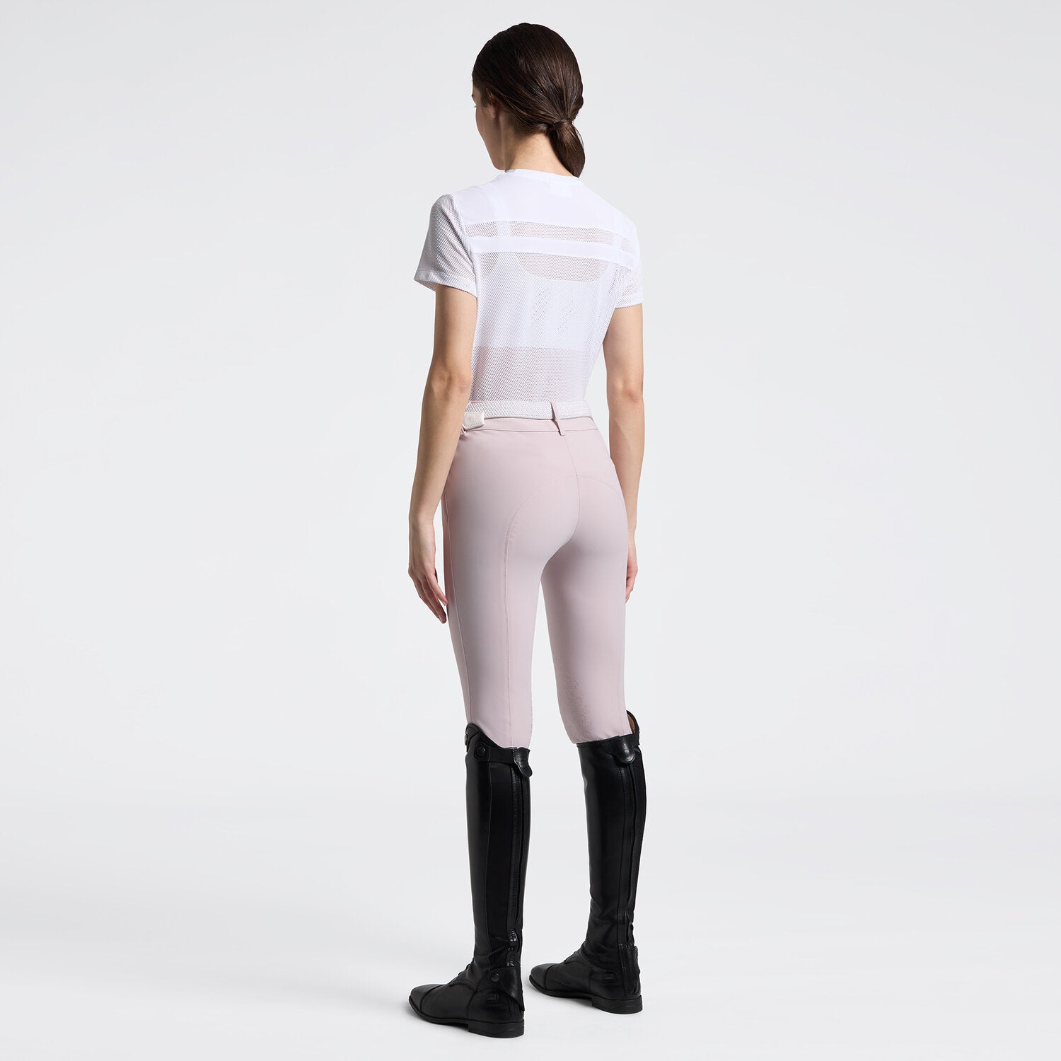 Cavalleria Toscana Damen T-Shirt Perforated – Weiß