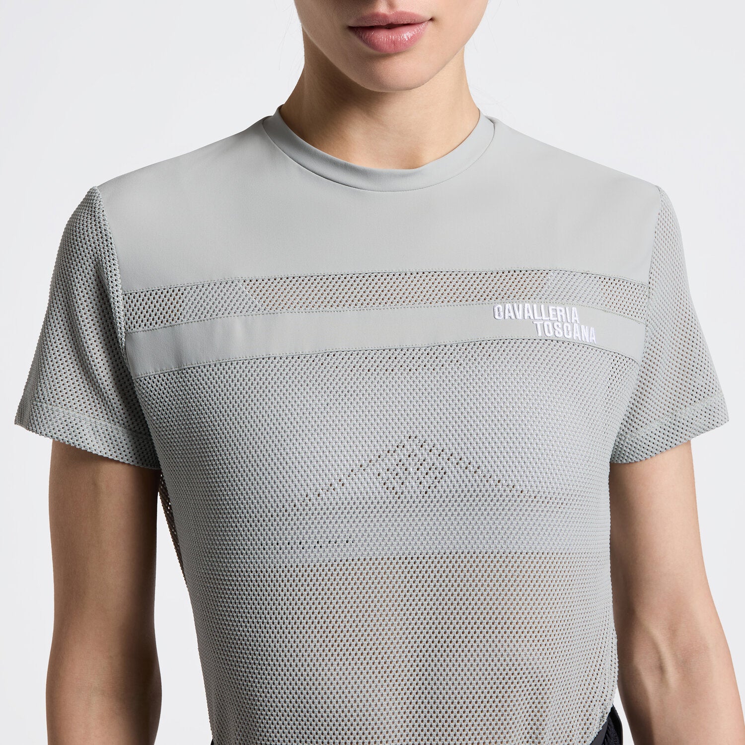 Cavalleria Toscana Damen T-Shirt Perforated – Belgian Block