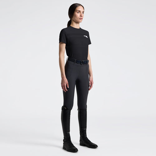 Cavalleria Toscana Damen T-Shirt Perforated – Anthrazit