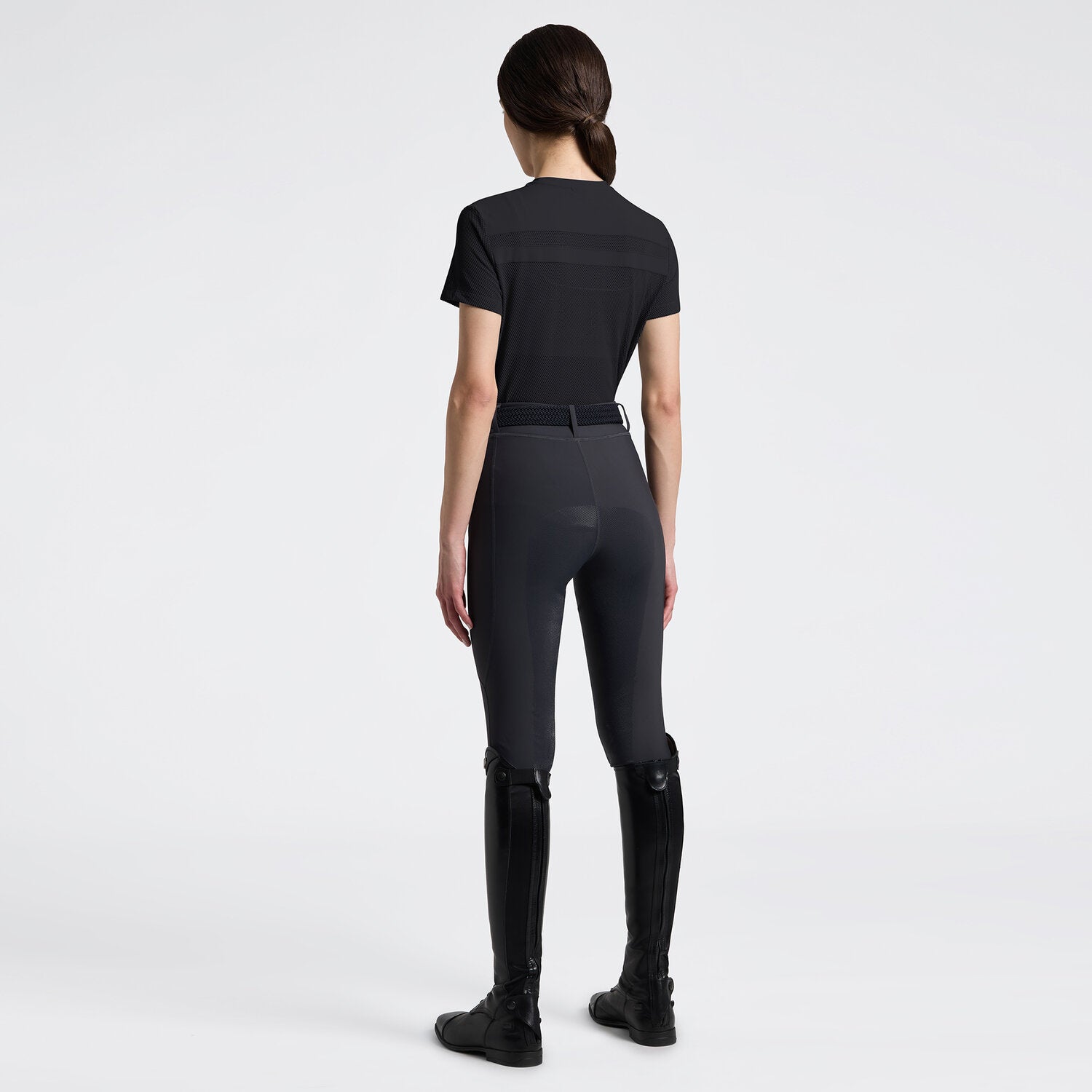 Cavalleria Toscana Damen T-Shirt Perforated – Anthrazit