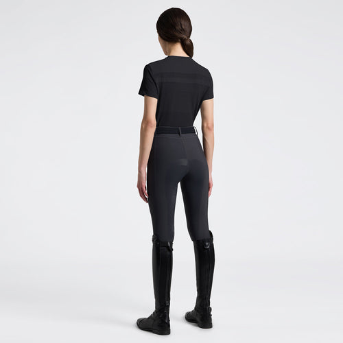 Cavalleria Toscana Damen T-Shirt Perforated – Anthrazit
