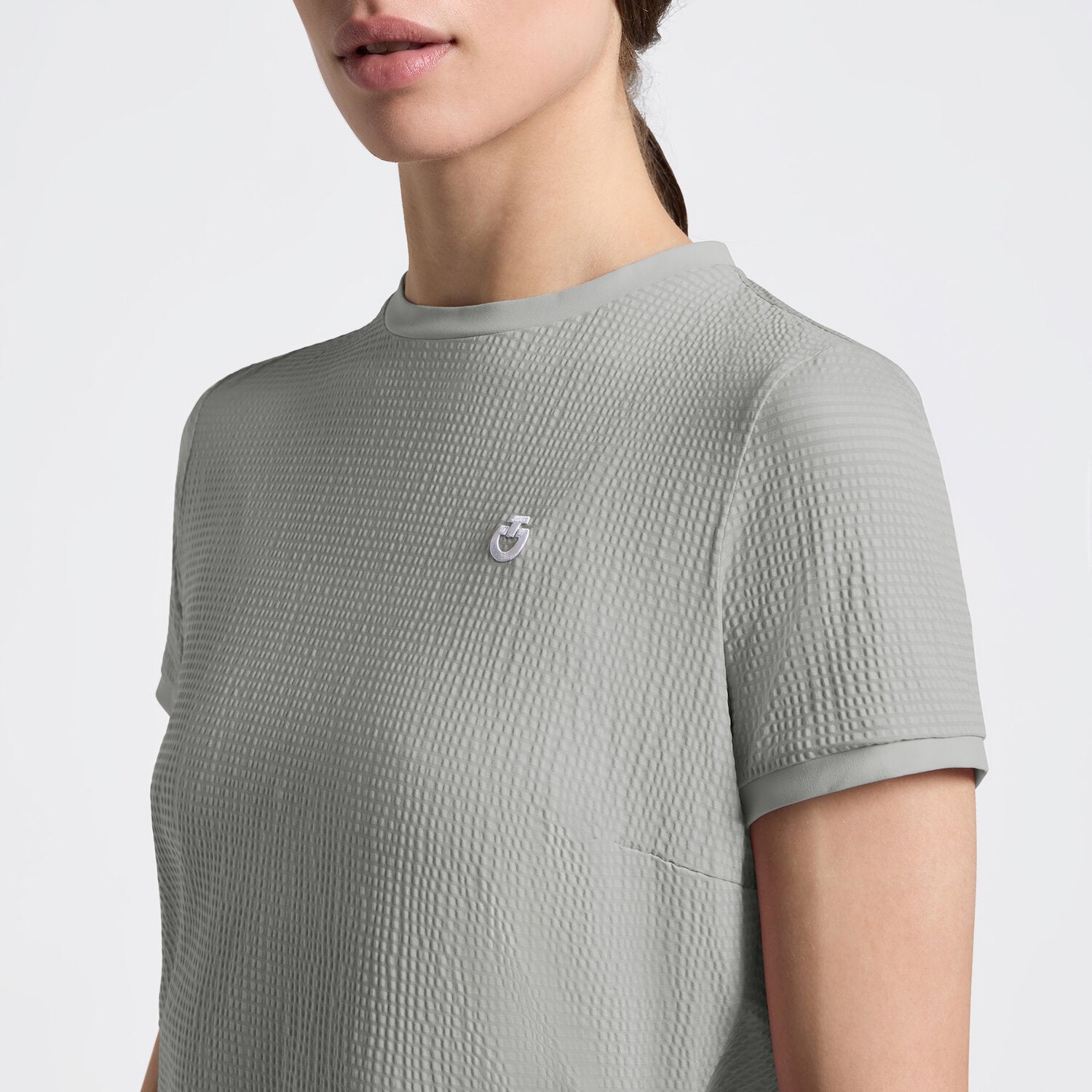 Cavalleria Toscana Damen T-Shirt Streifenjersey – Belgian Block