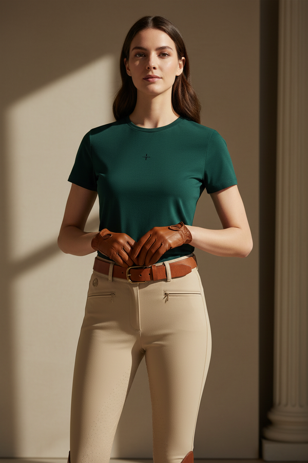 ATHL Perforated T-Shirt – Spruce Green | Trolle Company