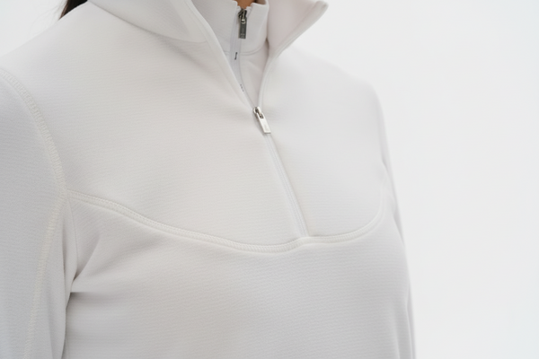 Trolle Tech Fleece Half Zip Sweatshirt – Female | Atmungsaktives Outdoor-Reitshirt aus Mikrofleece