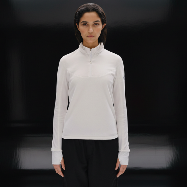 Trolle Tech Fleece Half Zip Sweatshirt – Female | Atmungsaktives Outdoor-Reitshirt aus Mikrofleece