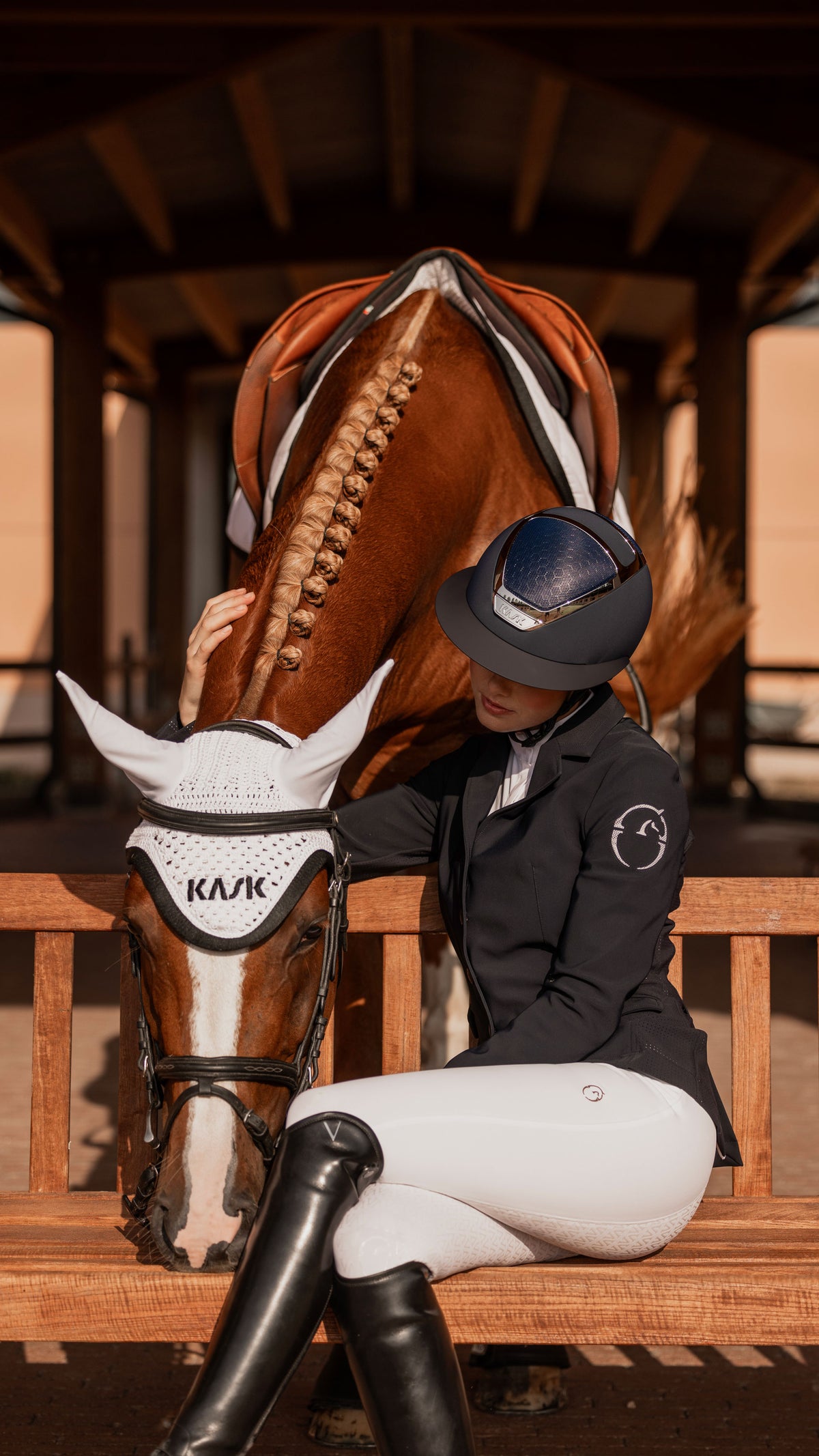 KASK Star Lady Chrome Navyblau/Silber – Detail
