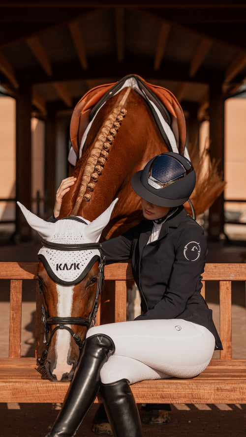 KASK Star Lady Chrome Navyblau/Silber – Detail