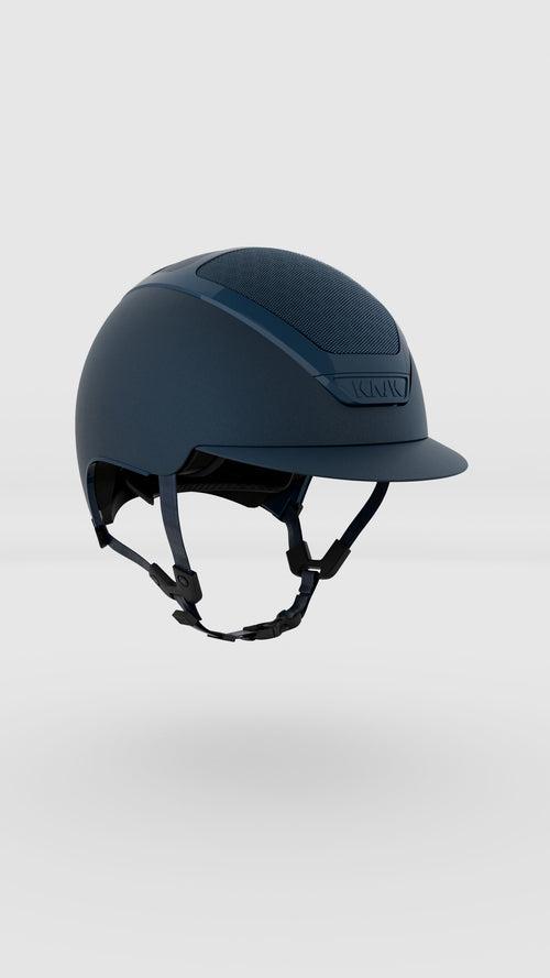 KASK Dogma Chrome Reithelm in Navyblau mit Chrome-Rahmen