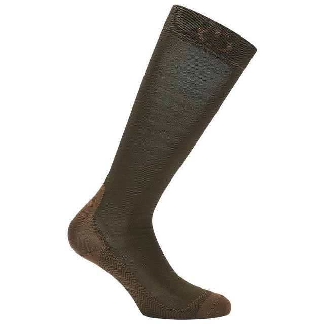 Riding socks in brown with CT logo