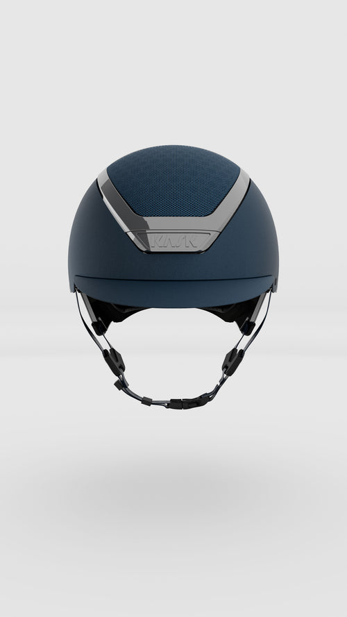 KASK Dogma Chrome Navyblau/Silber – Vorderansicht