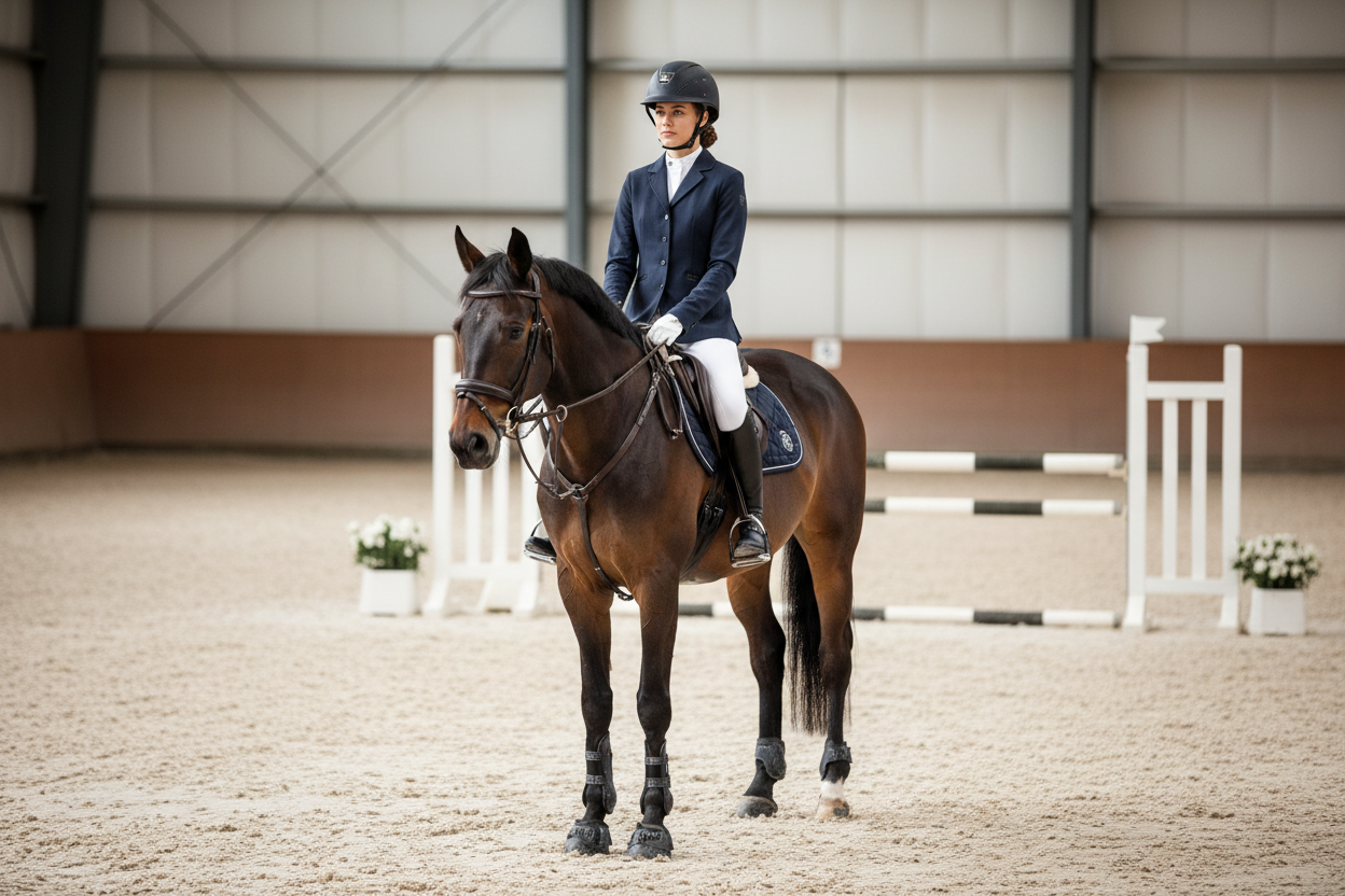 EQUESTRO Equestro Damen-Wettkampfjacke – Ultraleicht & Atmungsaktiv