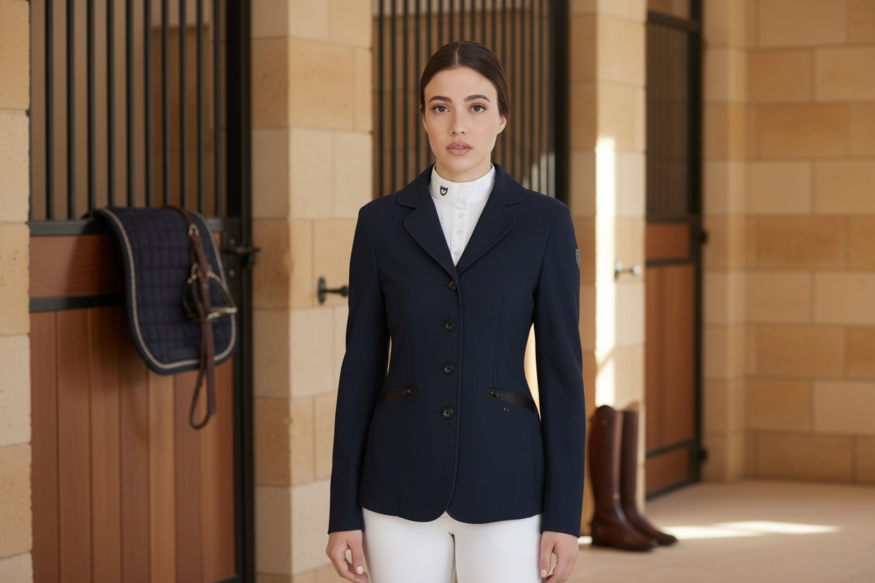 EQUESTRO Equestro Damen-Wettkampfjacke – Ultraleicht & Atmungsaktiv