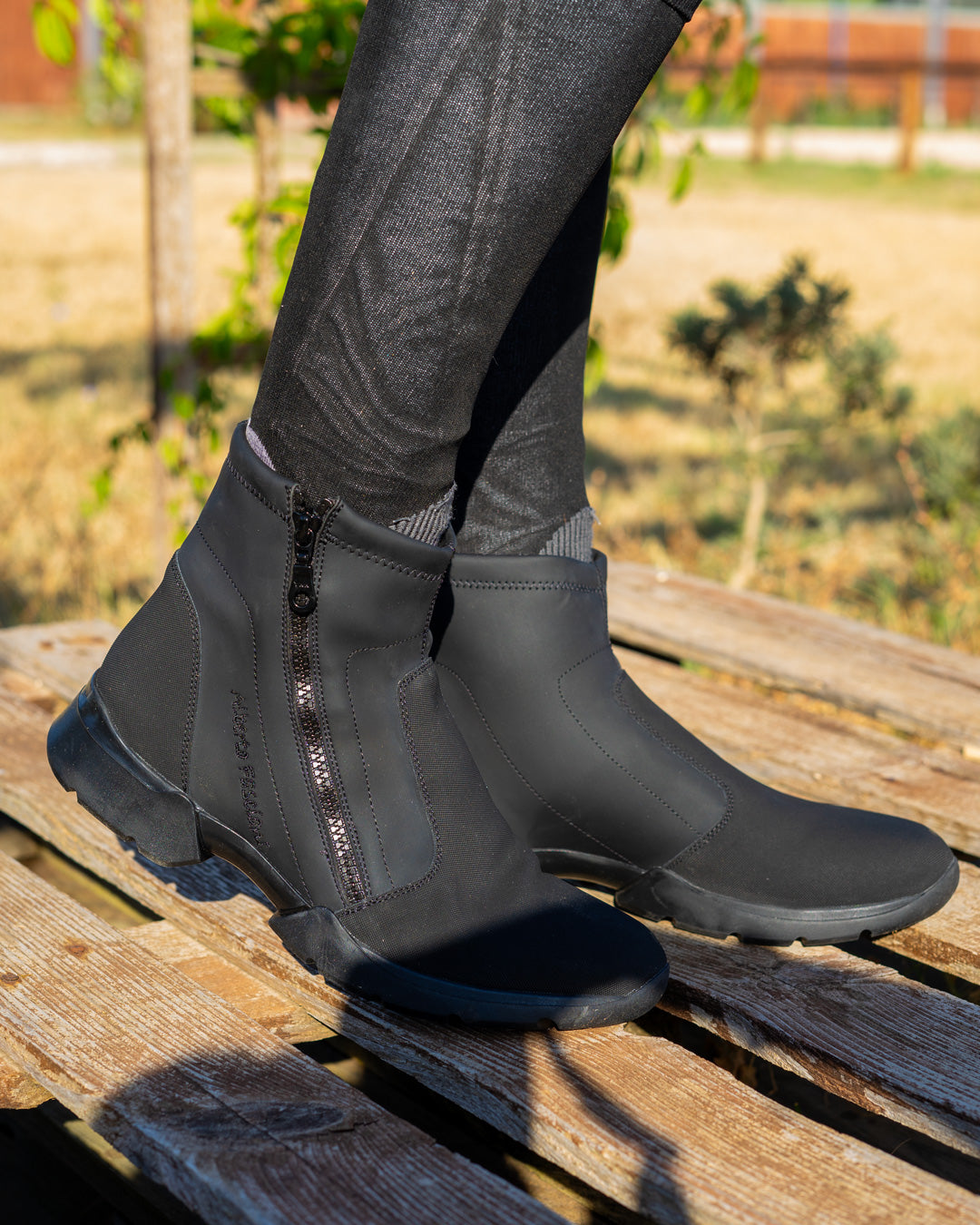 Alberto Fasciani 101 Custo Trainingsstiefelette vegan in Schwarz – Ansicht 2