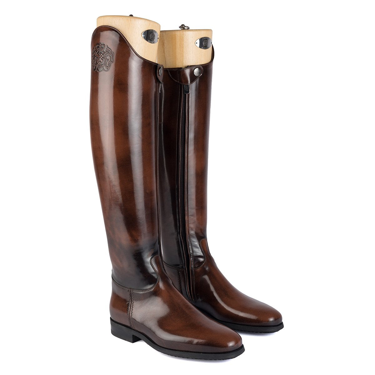 Alberto Fasciani Dressage B2 Picasso Brown Dressurstiefel in Braun glänzend – Ansicht 2