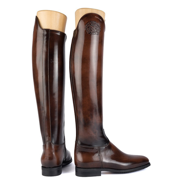 Alberto Fasciani Dressage B2 Picasso Brown Dressurstiefel in Braun glänzend – Ansicht 3