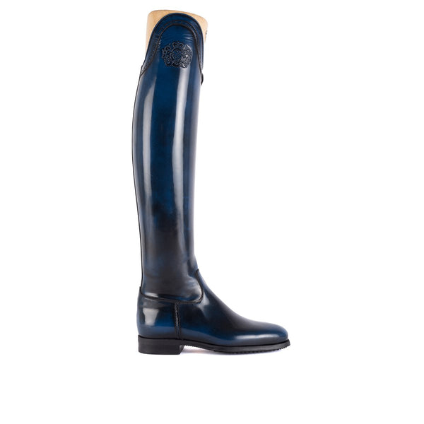 Alberto Fasciani Dressage C1 Indios Blue Dressurstiefel in Blau glänzend