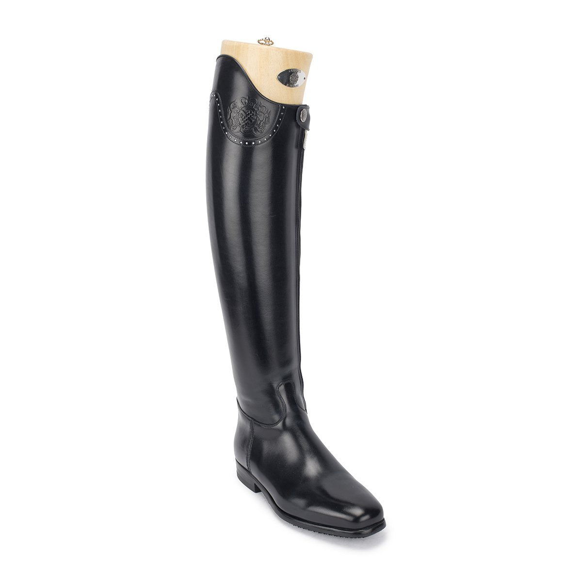 Alberto Fasciani Dressage mit Kristallen Dressurstiefel in Schwarz – Ansicht 2