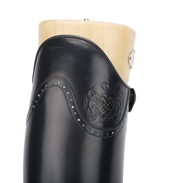 Alberto Fasciani Dressage mit Kristallen Dressurstiefel in Schwarz – Ansicht 4