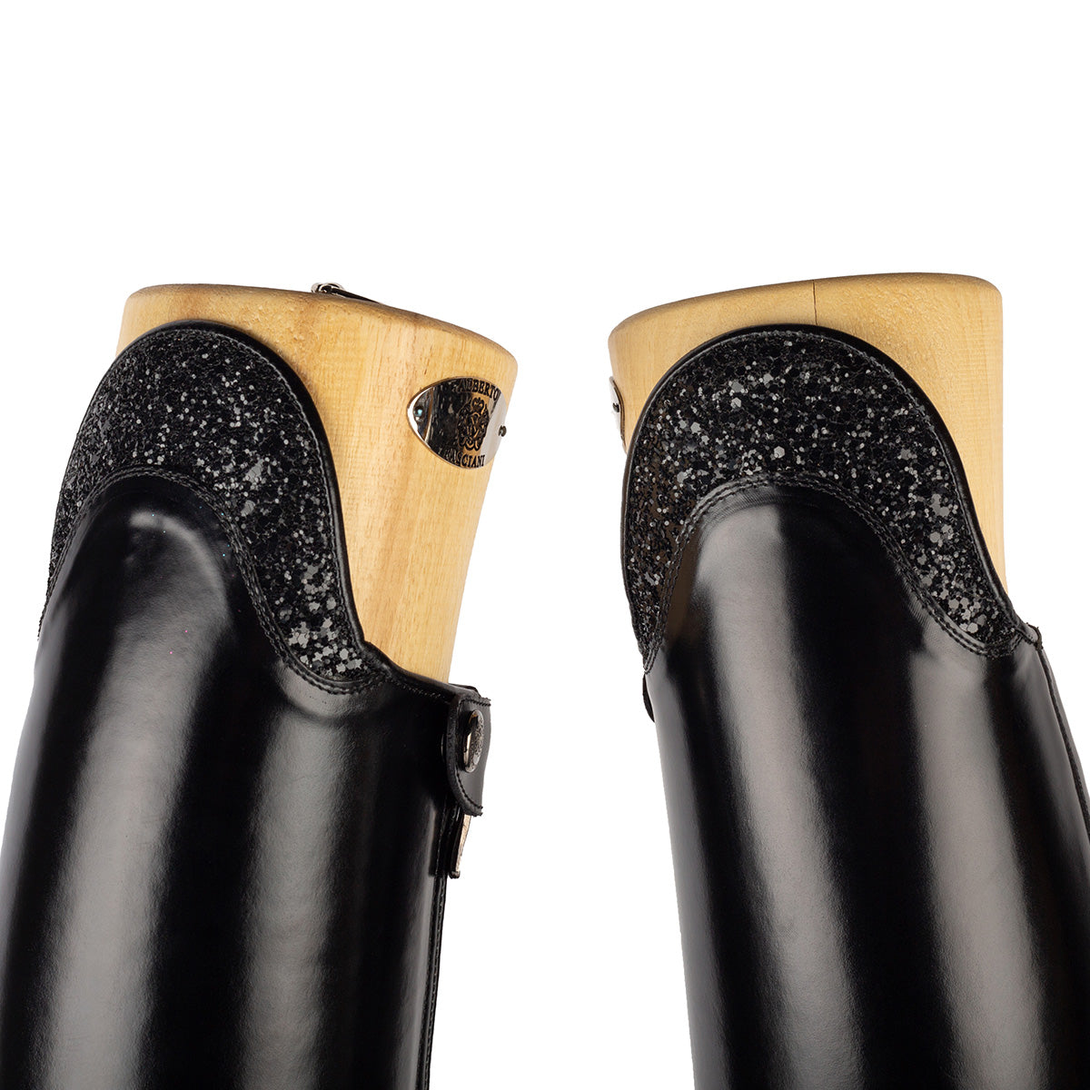 Alberto Fasciani Vienna 31044 Dressurstiefel in Schwarz mit schwarzem Strass – Ansicht 3