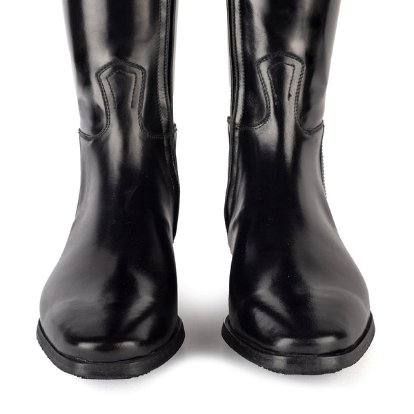 Alberto Fasciani Vienna 31044 Dressurstiefel in Schwarz mit schwarzem Strass – Ansicht 6
