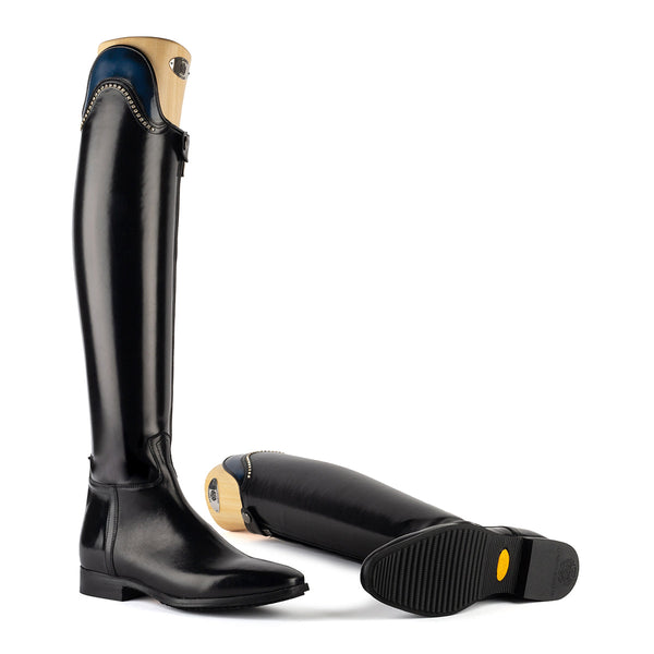 Alberto Fasciani Vienna 31046 Dressurstiefel in Schwarz mit Navy-Top – Ansicht 7