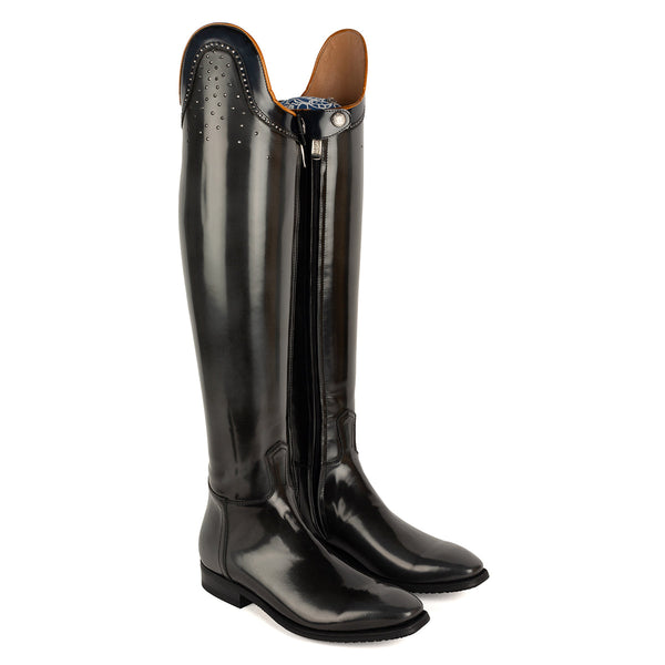 Alberto Fasciani Vienna 31048 Dressurstiefel in Schwarz mit Cordoba Blue – Ansicht 3