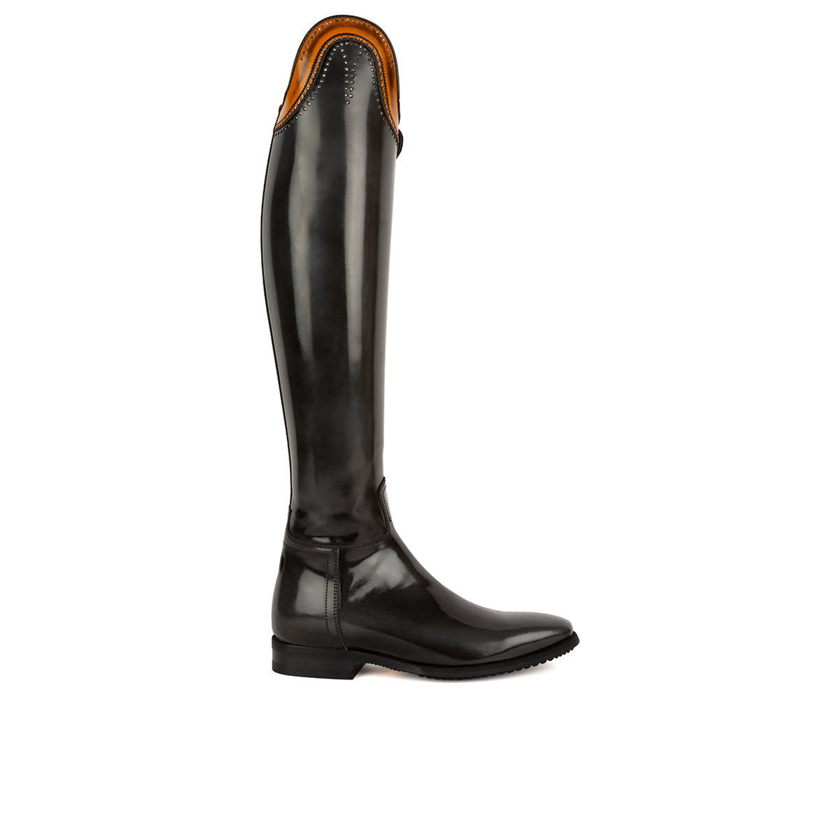 Alberto Fasciani Vienna 31049 Dressurstiefel in Schwarz mit Cordoba Orange