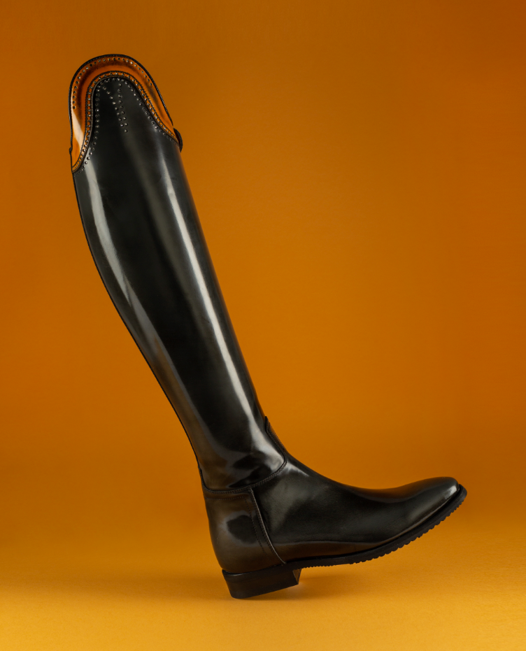Alberto Fasciani Vienna 31049 Dressurstiefel in Schwarz mit Cordoba Orange – Ansicht 5
