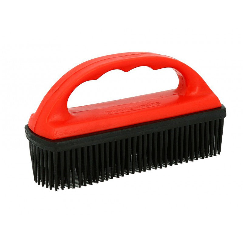 Hippotonic saddlecloth brush made of rubber 