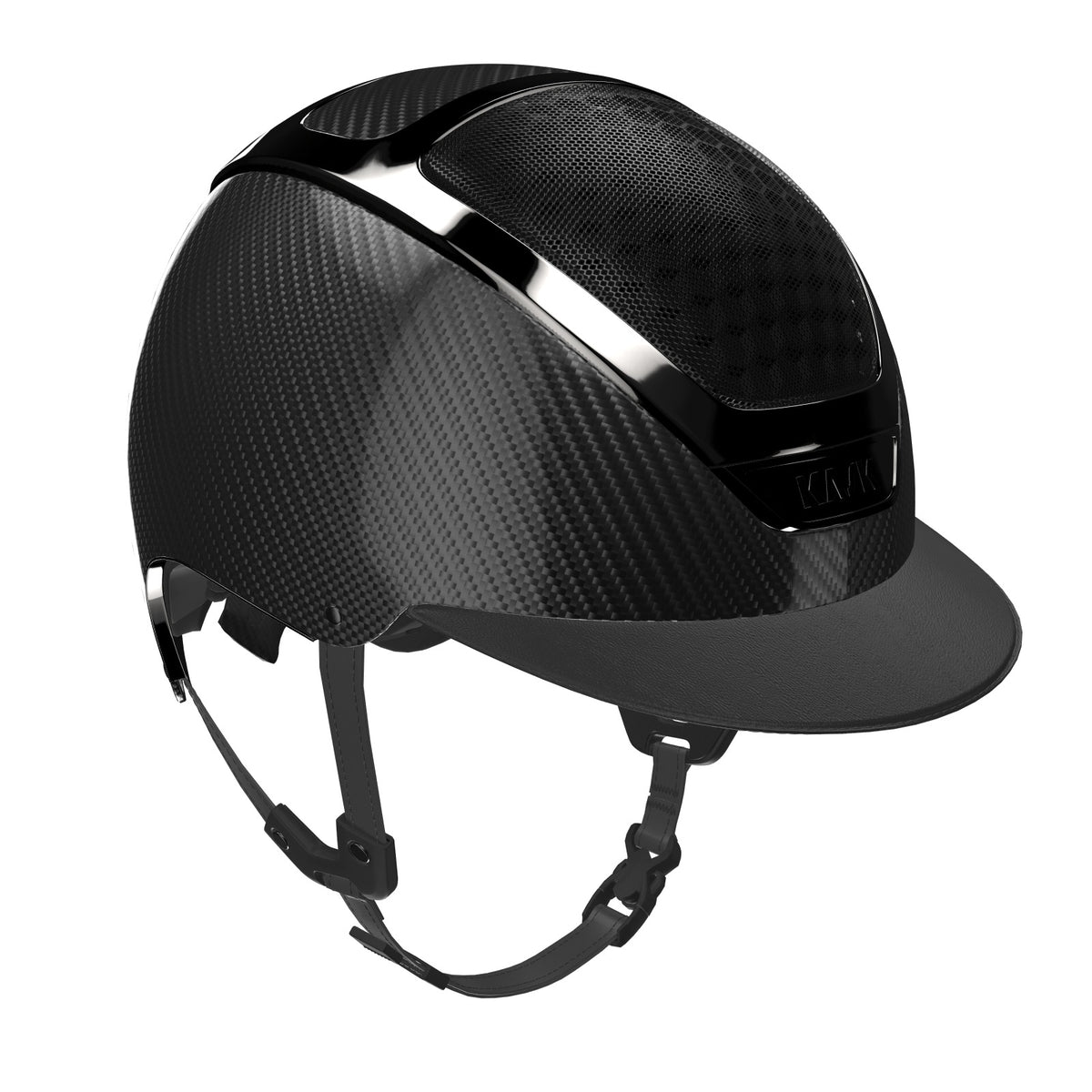 KASK Dogma Carbon Shine Reithelm in Schwarz mit Carbon-Schale