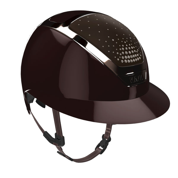 KASK Star Lady Reithelm mit Swarovski® Passage in Espresso Brown / Greige