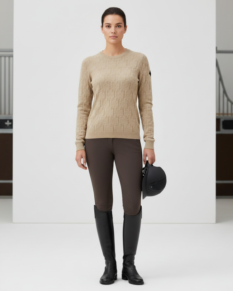 Trolle Sweater Merino Cashmere Damen Sand