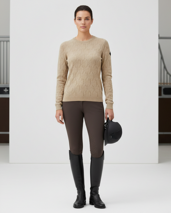 Trolle Sweater Merino Cashmere Damen Sand