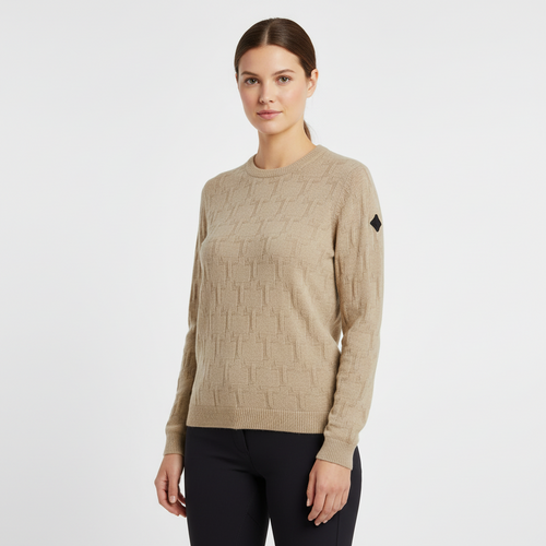 Trolle Company Sweater Sand Merino Kaschmir Damen
