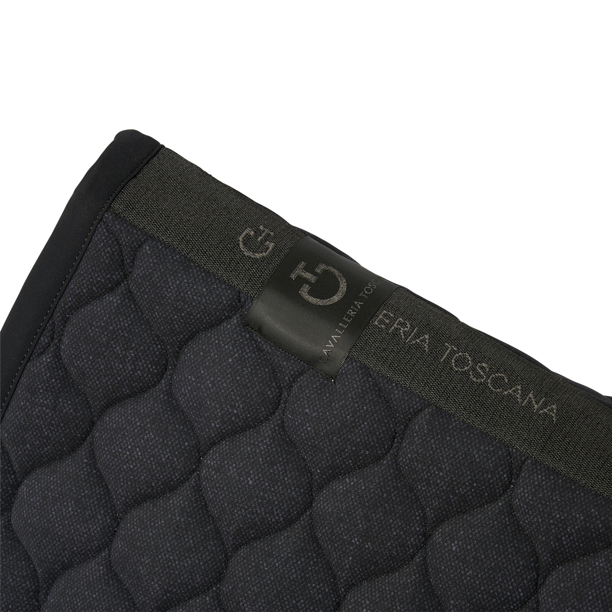 Cavalleria Toscana saddle pad with contrasting logo and boarder