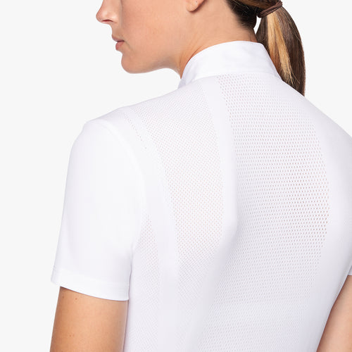 CAVALLERIA TOSCANA Damen Reitshirt REVOLUTION PREMIER JERSEY White Gold