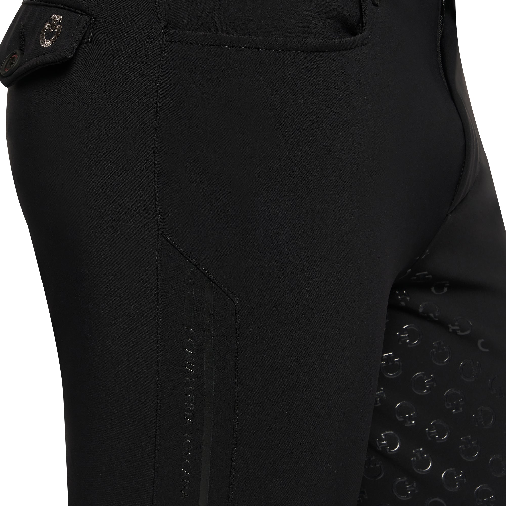 CT embossed silicone stripe breeches