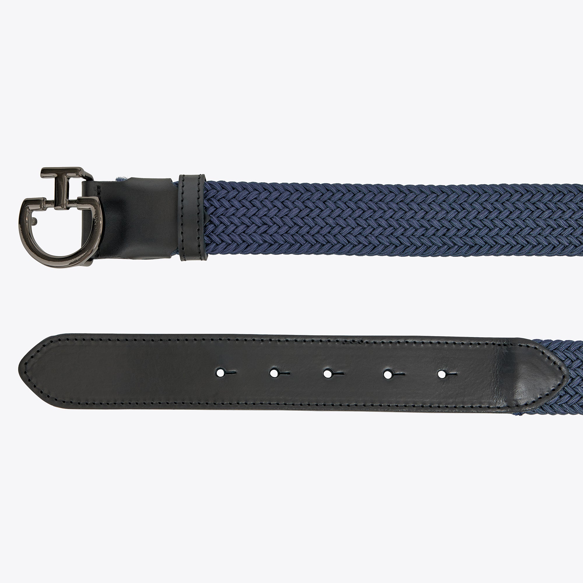 Men's belt in Atlantic Blue / Black