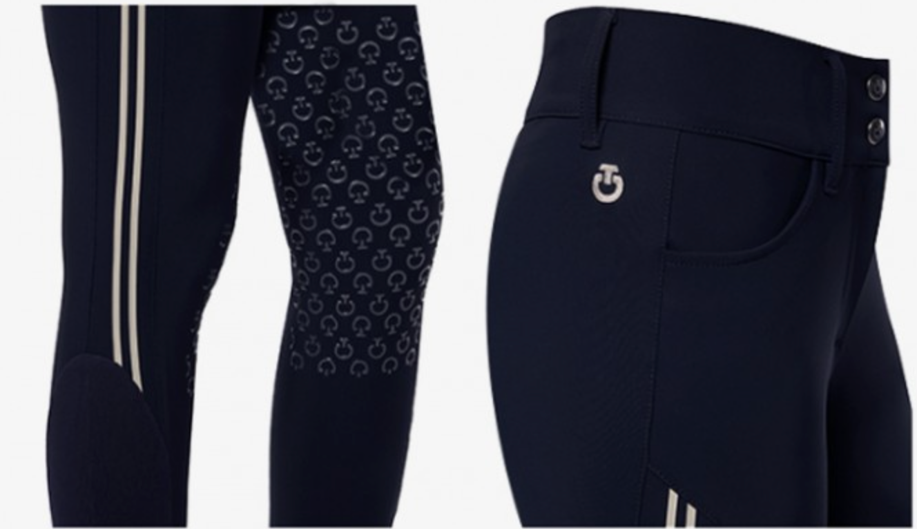 Embossed Silicon Stripe Riding Full Grip Breeches