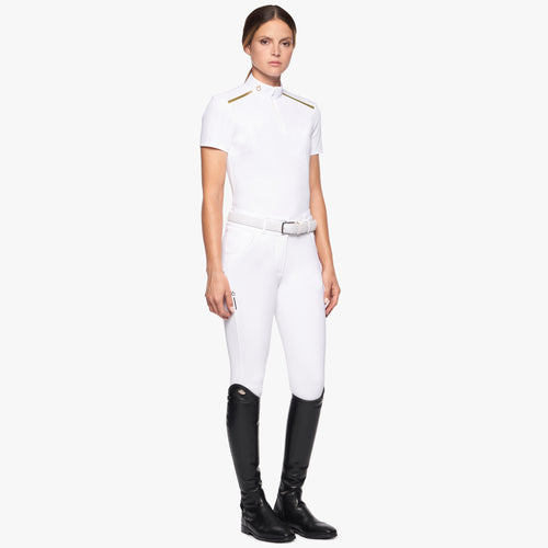 CAVALLERIA TOSCANA Damen Reitshirt REVO PREMIER JERSEY White Gold