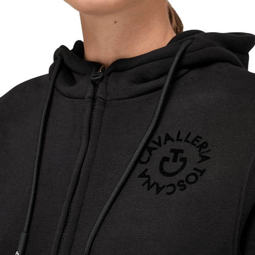CAVALLERIA TOSCANA DAMEN SWEATSHIRT AUS BAUMWOLLE MIT REISSVERSCHLUSS
