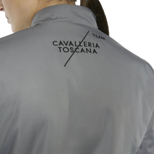 CAVALLERIA TOSCANA CT TEAM WOMEN'S BOMBER in grau, Logo auf dem Rücken