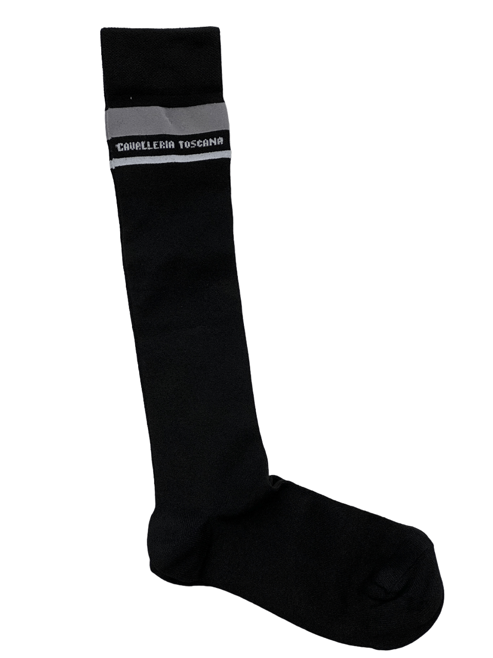 Cavalleria Toscana Embroidered CT Strip Socks CZN044-AB044-9999-Black