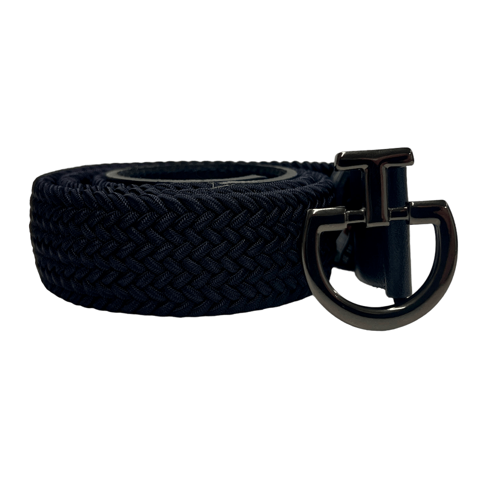 Men's belt in dark blue