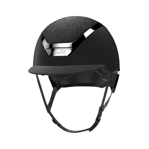 The KASK riding helmet CRYSTALS CARPET BLACK PRESTIGE is a high-quality helmet that impresses with sparkling crystals and an elegant design. The helmet offers optimal protection when riding and is ideal for demanding riders. Discover the KASK riding helmet CRYSTALS CARPET BLACK PRESTIGE now and experience an incomparable riding experience.