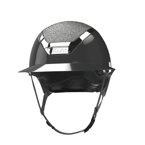 KASK Reithelm Model CRYSTALS CARPET SILVER. Die Farbe des Helmes ist in Anthrazit.