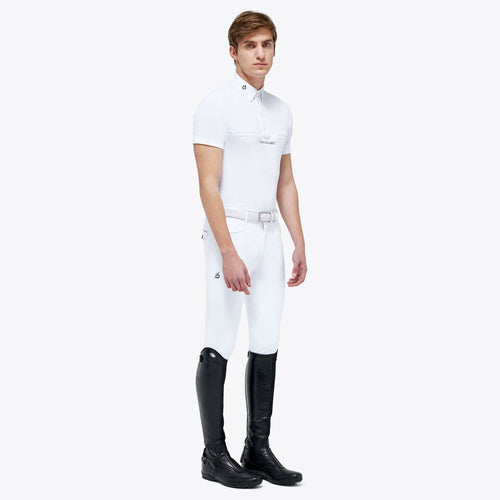 MEN’S PERFORMANCE PIQUÉ KNIT POLO SHIRT WITH BUTTONS